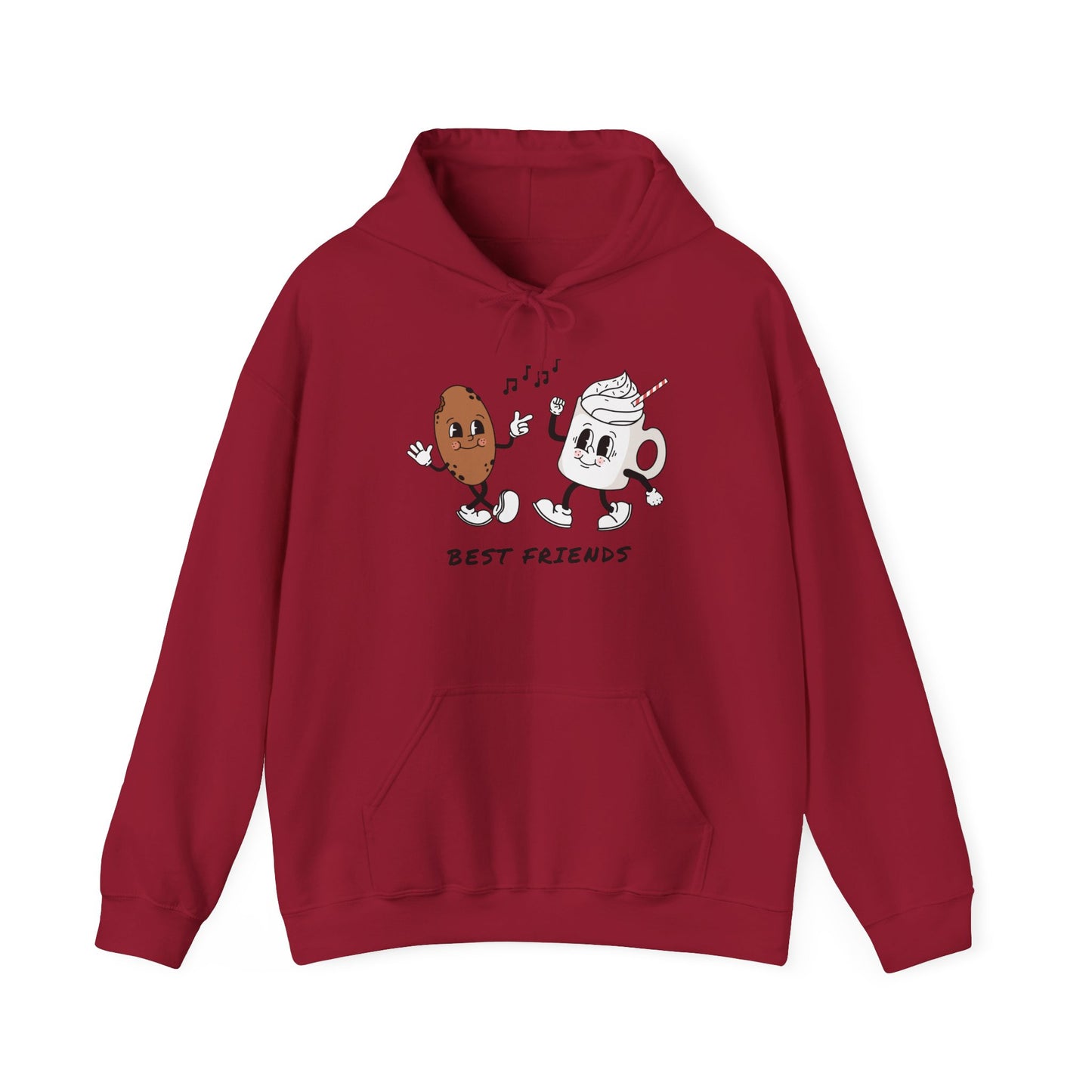 Cute 'Best Friends' Hooded Sweatshirt for Joyful Moments