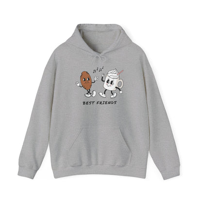 Cute 'Best Friends' Hooded Sweatshirt for Joyful Moments