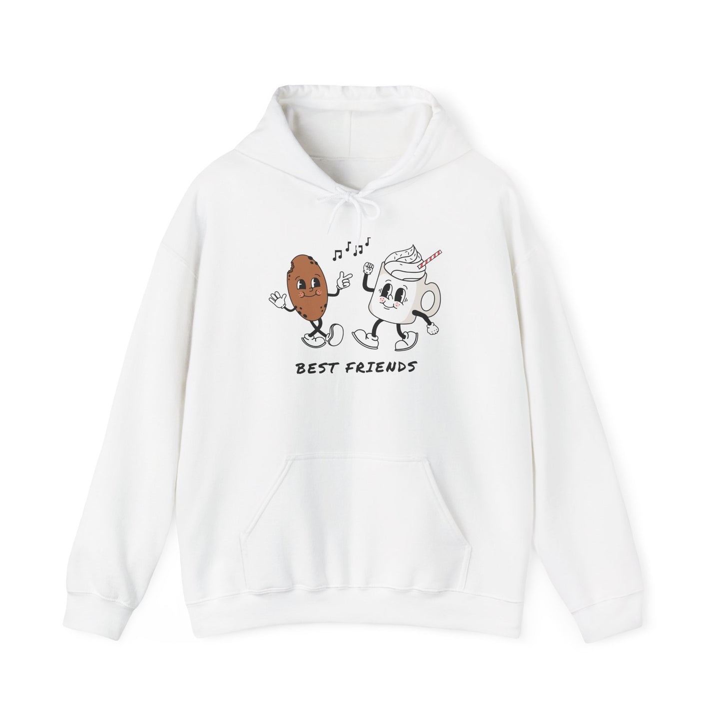 Cute 'Best Friends' Hooded Sweatshirt for Joyful Moments