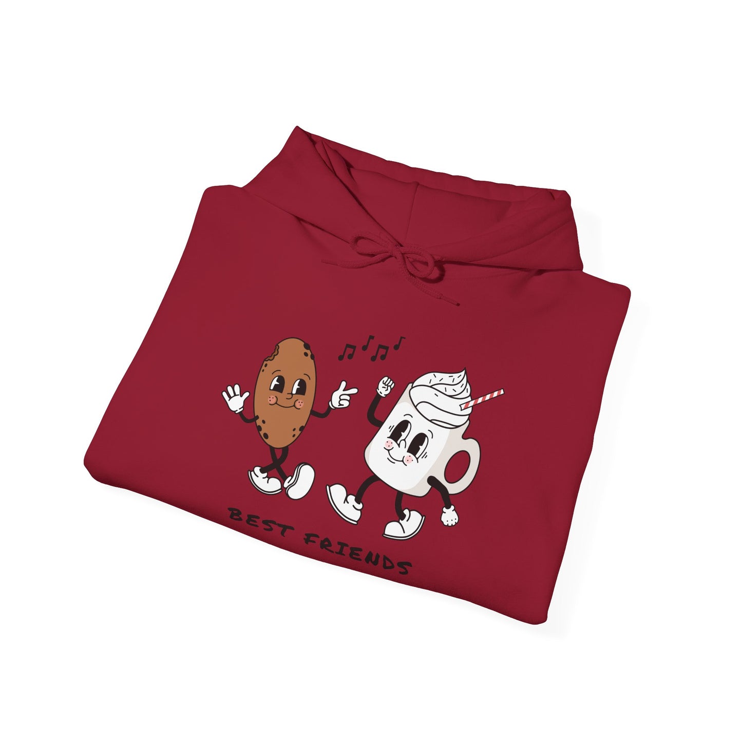 Cute 'Best Friends' Hooded Sweatshirt for Joyful Moments